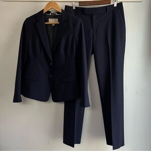 Navy Women's Two-Piece Suit Jacket & Pants